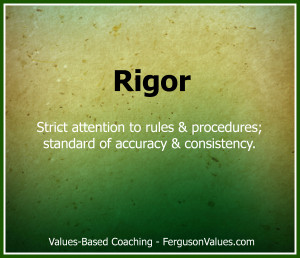 How can the value of rigor help you create competitive advantage?