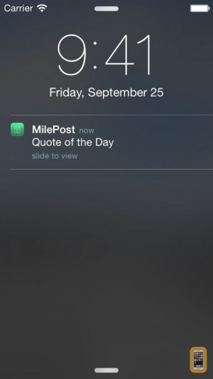 Screenshot - Daily Running Quotes - MilePost