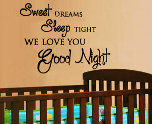 5x Sweet Dreams Sleep Tight Baby care-Art Vinyl DIY wall sticker decal ...