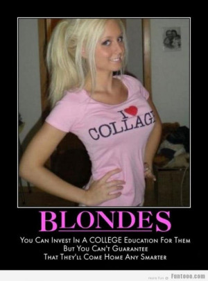 Blonde Girls College Logic!