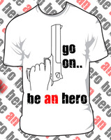 Be an Hero T-shirt by Madbird-Valiant