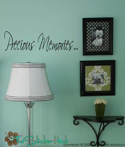 Details about Precious Memories Vinyl Wall Stickers Decals Quotes ...