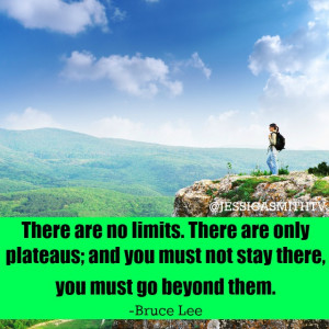 There are no limits. There are only plateaus; and you must not ...