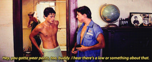 Rob+lowe+in+the+outsiders+shower