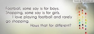 Girl Playing Football with Boys