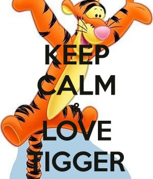 tigger bouncing tigger i love you valentine tigger is a freak so what