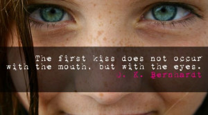 First kisses are never done with lips x