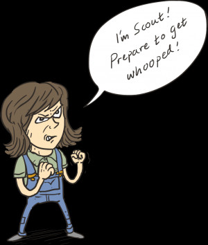 drew a bead on him, remembered what Atticus had said, then dropped ...