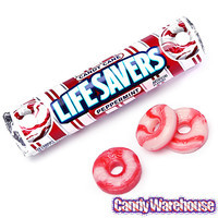 Life Savers Hard Candy Rolls - Candy Cane Peppermint: 20-Piece Pack ...