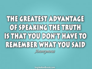 Telling Truth, Quotes, Motivational Quotes, Inspirational Quotes ...