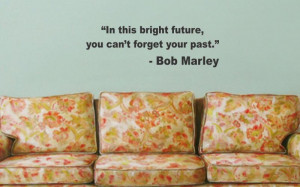 BOB MARLEY QUOTE decal sticker wall in this bright