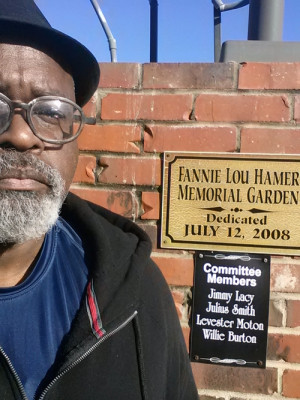 Ed Whitfield at the Fannie Lou Hamer Memorial Garden