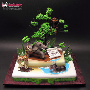 Jungle Theme Birthday Cakes