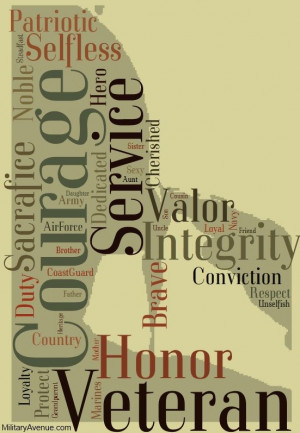Veterans - Courage, Service, Valor, Integrity, Sacrifice, Patriotic ...