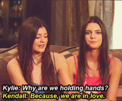 Kylie Jenner,Kendall Jenner Quote (About gif, holding hands, love ...