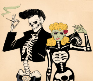 art 1950s rockabilly greaser