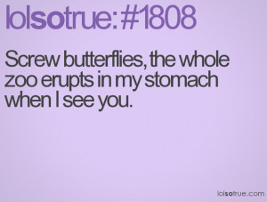 Butterflies In Stomach Quotes