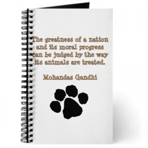 Gandhi Animal Quote Journal