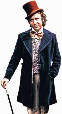 Wilder as Willy Wonka.