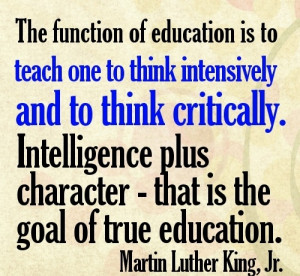 The function of education..