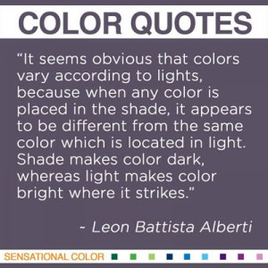 Quote About Color by Leon Battista Alberti