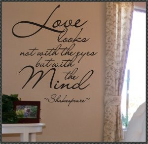 Vinyl Wall Quotes Words Love Looks Shakespeare