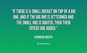 If there is a small rocket on top of a big one, and if the big one is ...