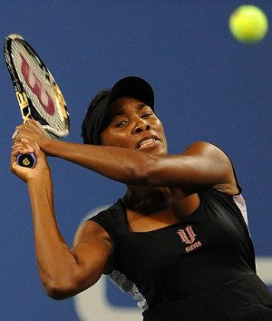 Venus Williams on the first day of the 2011 US Open Tennis ...