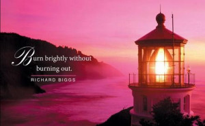 Lighthouse with quote.