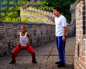 Jackie Chan quote Karate Kid
