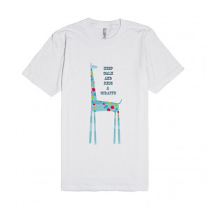 Description Keep Calm And Ride A Giraffe Cute Whimsical Animal Art