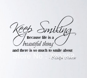Country Quotes About Smiling Quote keep smiling because