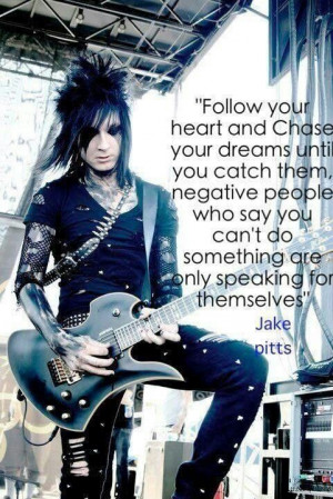 Jake Pitts Quotes Jake pitts quote. via amy iero