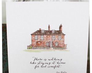 ... Quote Housewarming Anniversary Card New Home Family House Home Card