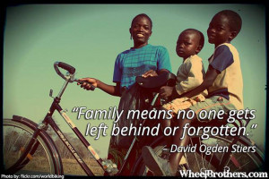 No One Gets Left Behind Means Family Quote