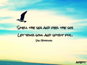 Smell the sea and feel the sky. Let your soul and spirit fly… Van ...
