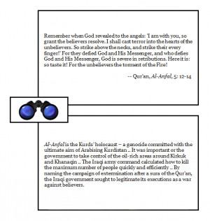 then commenting on that quotation (lower panel, above) a page later ...