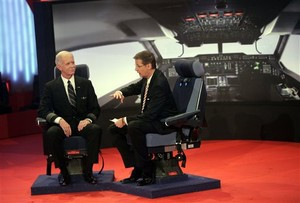 Chesley B. Sullenberger III, left, pilot of US-Airways.