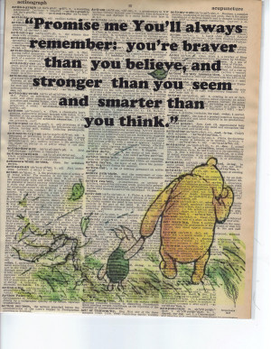 Classic Winnie The Pooh And Piglet Quote Classic pooh & piglet promise