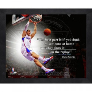 Blake Griffin LA Clippers Pro Quotes Framed 16x20 Photo
