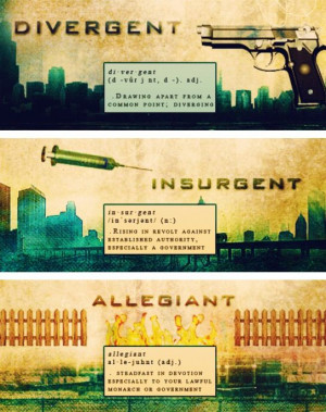 Divergent~ ~Insurgent~ ~Allegiant~ Detergent: Noun A water-soluble ...