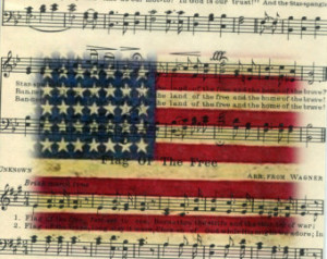 The Star Spangled Banner Real Sheet Music Art or Print ...