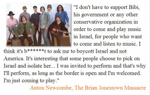 Celebrity Quotes On Israel…Anton Newcombe (The Brian Jonestown ...