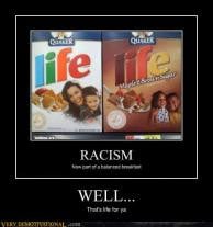 racism in your breakfast funny evolution picture stop the racism