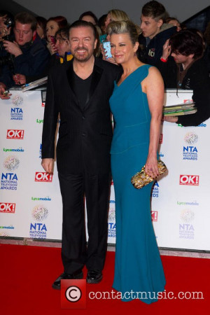 Ricky Gervais At O2 Arena Greenwich The National Television Awards