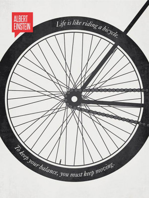 Our life is like a bicycle and we all have to ride to cover the long ...