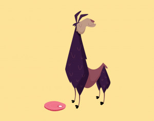rogieking i illustrated tina the llama for a javascript app ...