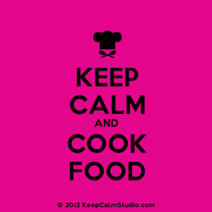 Keep Calm and Cook Food' design on t-shirt, poster, mug and many ...