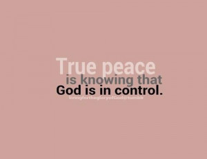 True peace