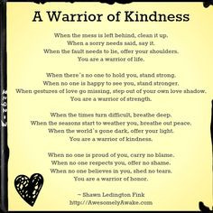 warrior of kindness edited